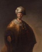 REMBRANDT Harmenszoon van Rijn, A Man in oriental dress known as